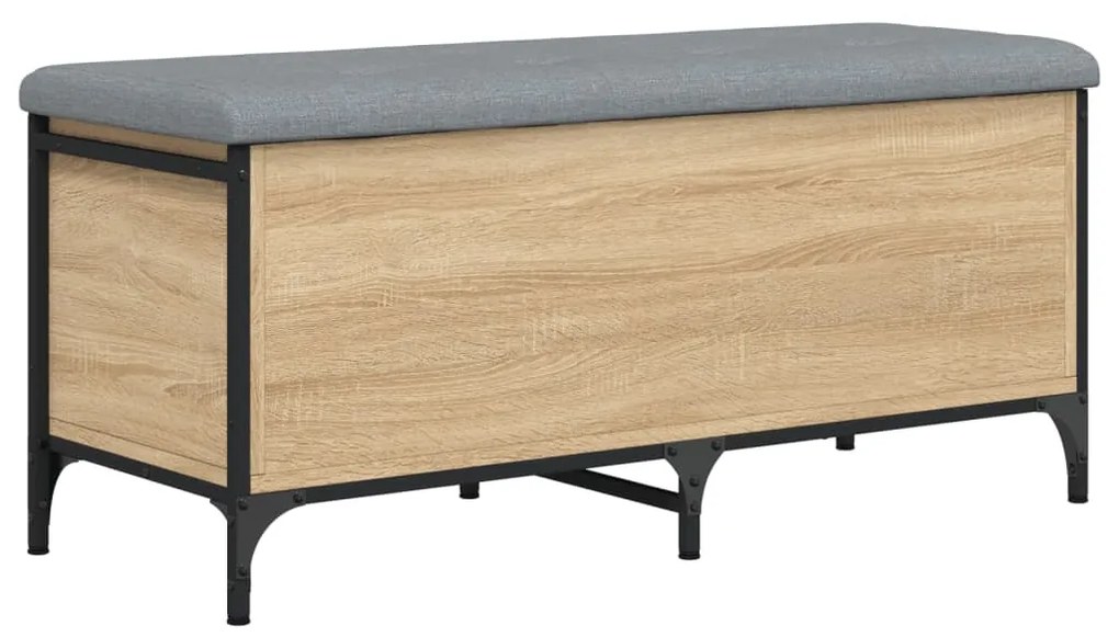 Banco arrumação 102x42x45 cm derivados madeira carvalho sonoma