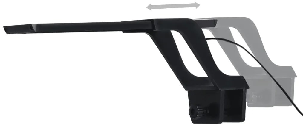Lâmpada de aquário LED com braçadeira 25-45 cm azul e branco