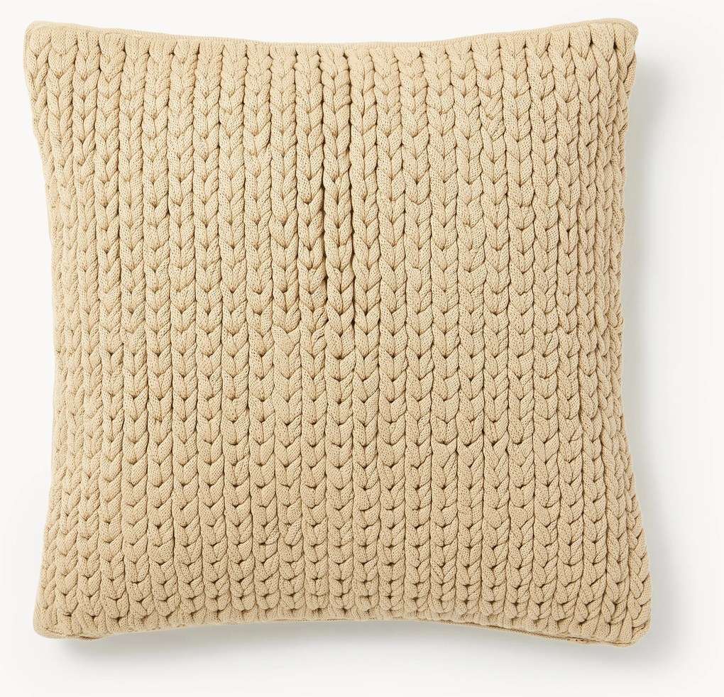 Capa de almofada em malha grossa artesanal Adyna