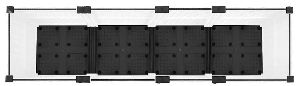 Canteiro elevado 160x40x38 cm polipropileno