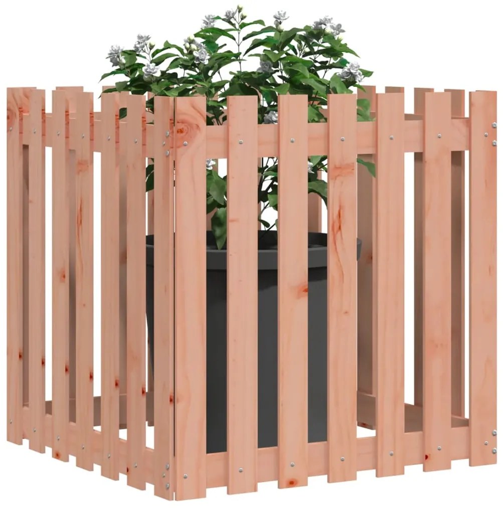 Vaso jardim c/ design cerca 70x70x70 cm madeira douglas maciça