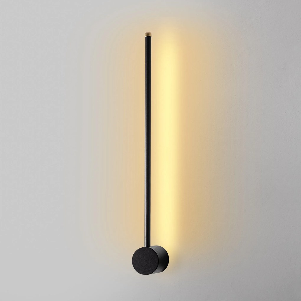 Candeeiro de Parede "Sword" – Preto – 62x10x7 cm – Design Moderno