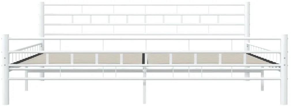 Estrutura de cama 200x200 cm metal branco