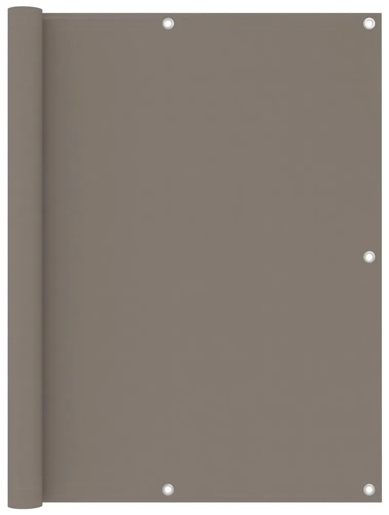 Tela de varanda 120x300 cm tecido Oxford cinzento-acastanhado