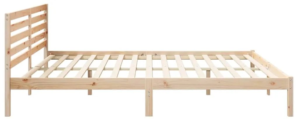 Estrutura da Cama com cabeceira Castanho 180 x 210 cm