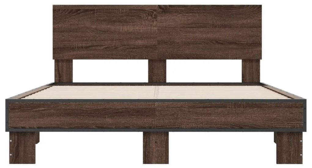 Estrutura de cama 135x190cm derivados madeira/metal