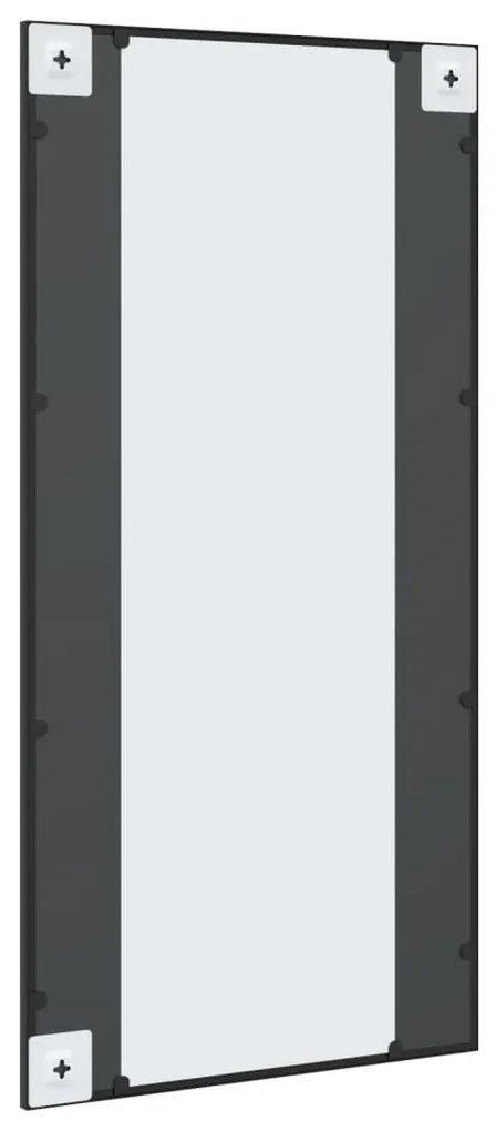 Espelho de parede retangular 50x100 cm ferro preto