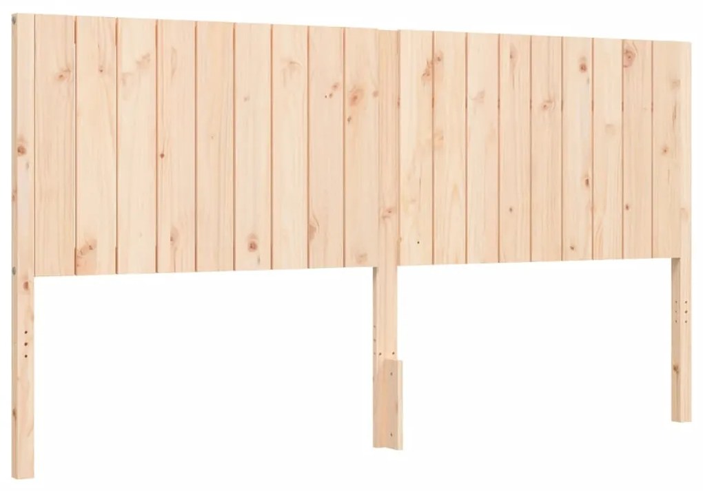 Estrutura de cama Super King Size com cabeceira madeira maciça