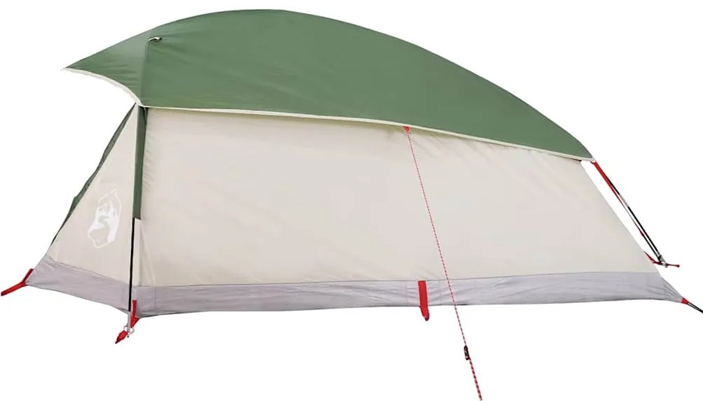 Tenda de campismo cúpula para 1 pessoa impermeável verde