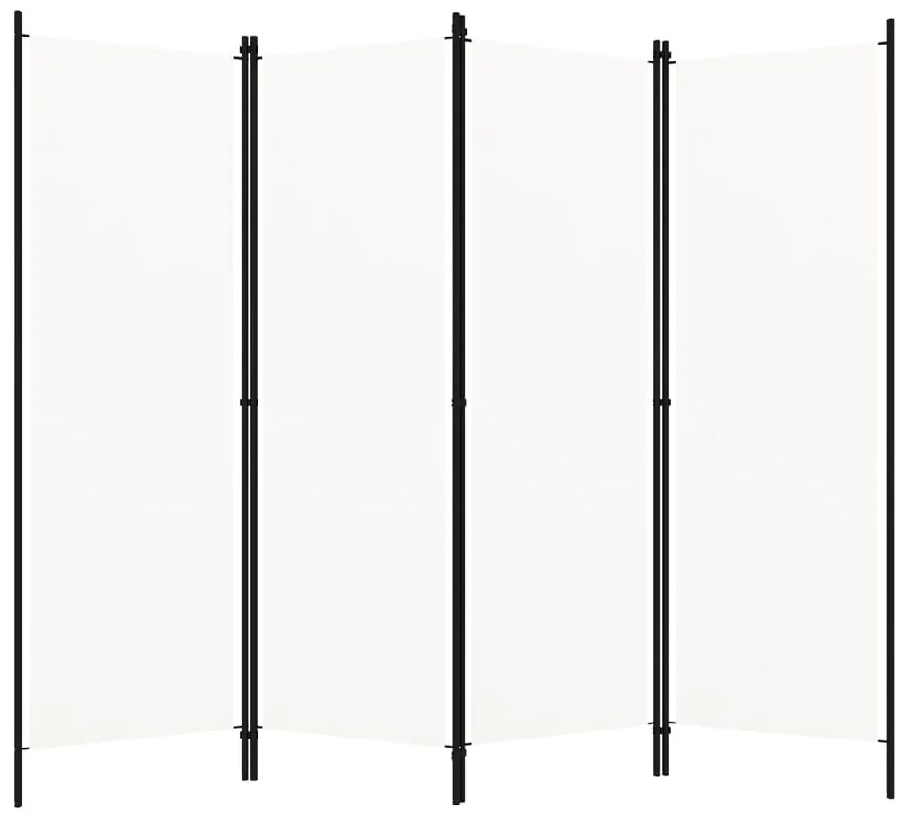 Divisória de quarto com 4 painéis 200x180 cm branco