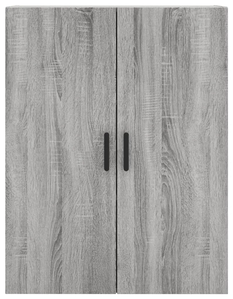 Armário de parede 69,5x34x90 cm cinzento sonoma