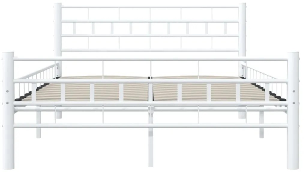 Estrutura de cama metal 140x200 cm branco