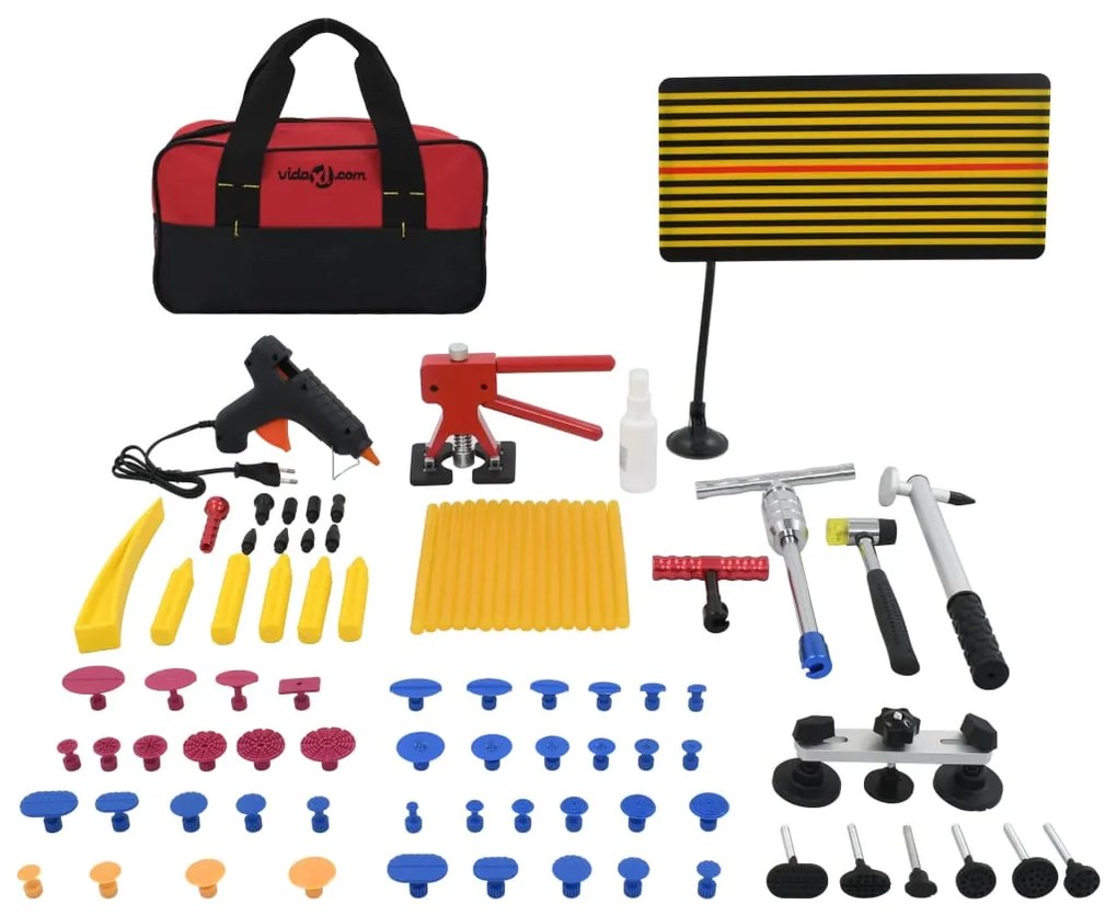 vidaXL 75 pcs conjunto reparação de mossas sem repintura XXL
