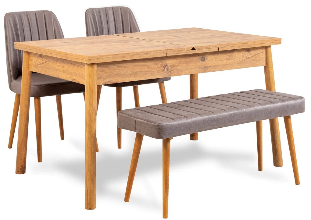 Conjunto de Mesa de Jantar Extensível e Cadeiras Santiago – Pinheiro A