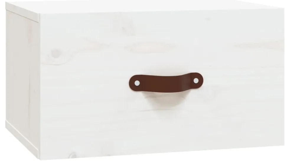 Mesas de cabeceira montagem na parede 2 pcs 40x29,5x22cm branco