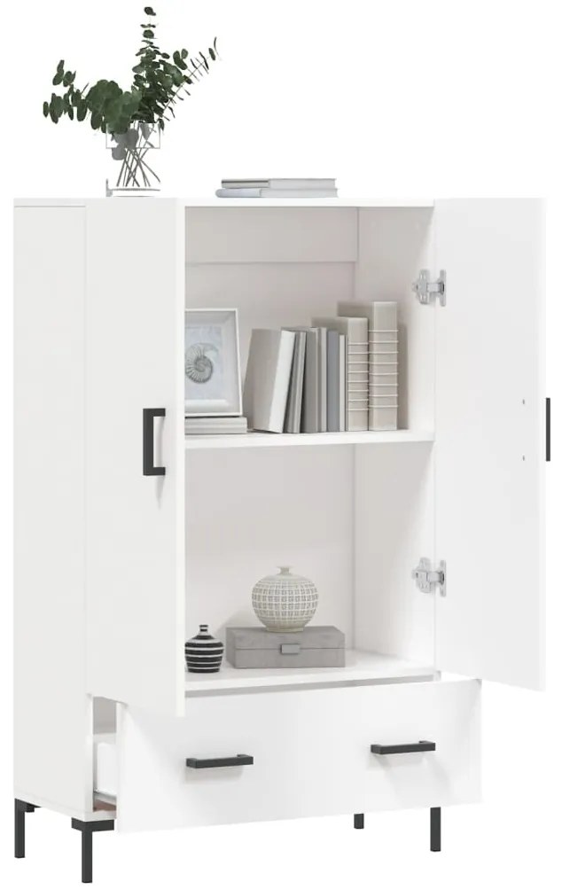 Aparador alto 69,5x31x115 cm derivados de madeira branco