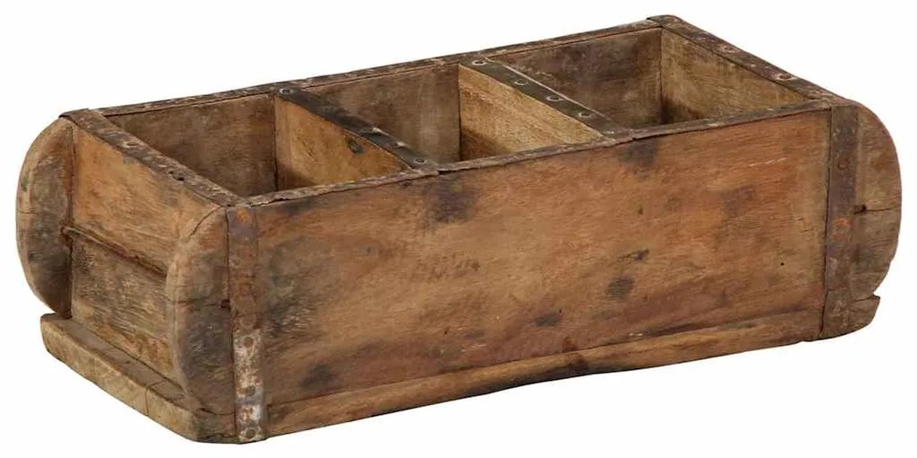 Conjuntos de bandejas vidaXL 4 pcs 30x14x9 cm Madeira Sólida Reclamada