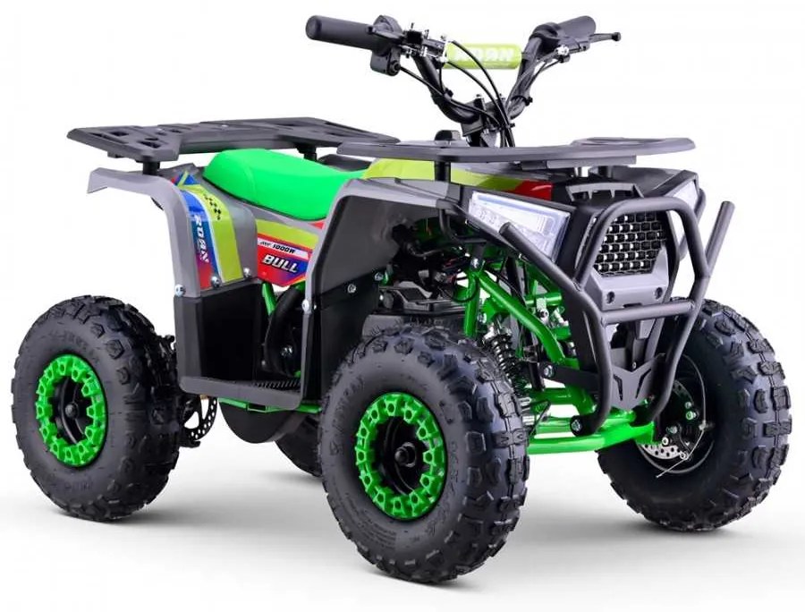 MINI MOTO 4 PARA CRIANÇAS electrica BULL 1000W Verde