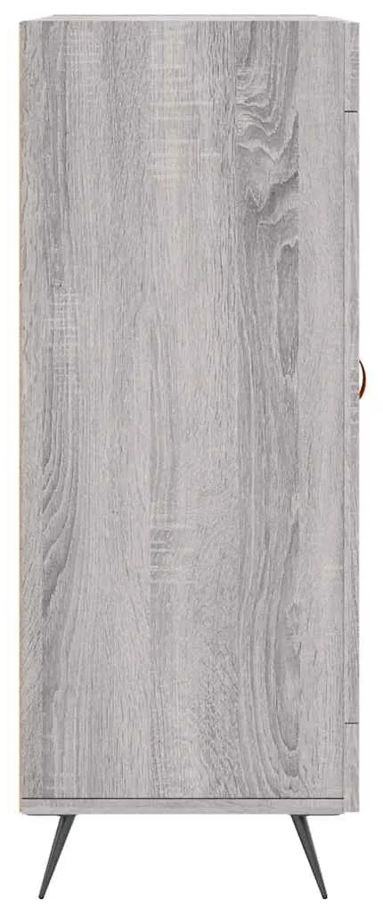 Aparador 69,5x34x90 cm derivados de madeira cinzento sonoma