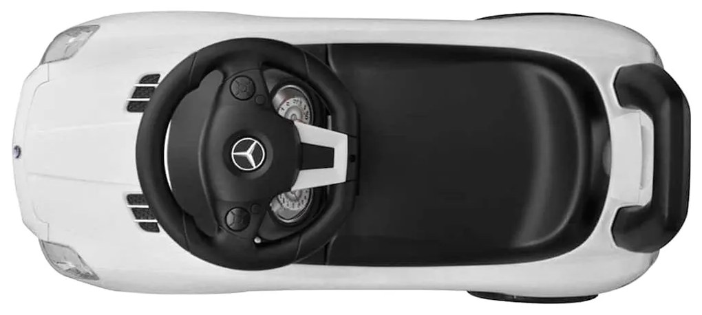 Carro para crianças a pedais branco