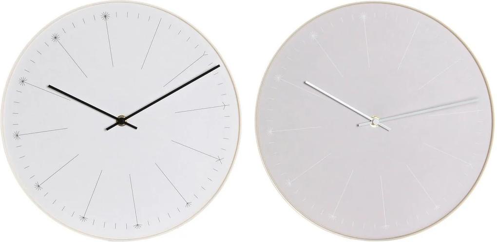 Relógio de Parede DKD Home Decor Minimalista PVC (2 pcs) (30 x 4.5 x 30 cm)
