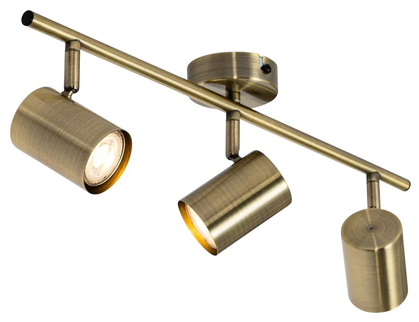 Foco moderno bronze regulável 3-luzes - Jeana Moderno