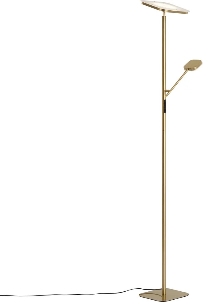 Candeeiro de Pé Moderno Latão incl. LED Regulável - Divana