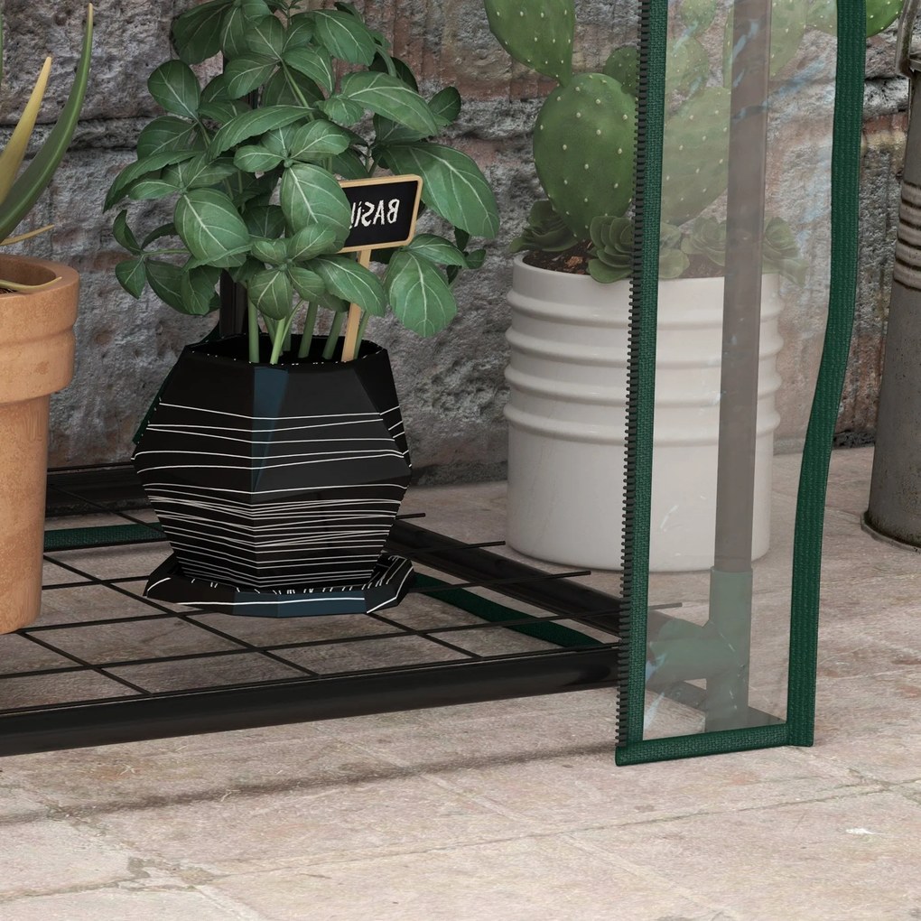 Estufa de Jardim de 3 Níveis Estufa de Terraço com 3 Prateleiras 1 Por