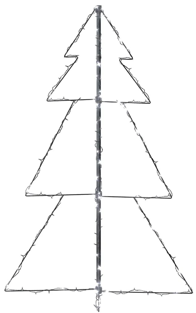 Árvore de Natal em cone 160 LEDs 78x120 cm interior e exterior