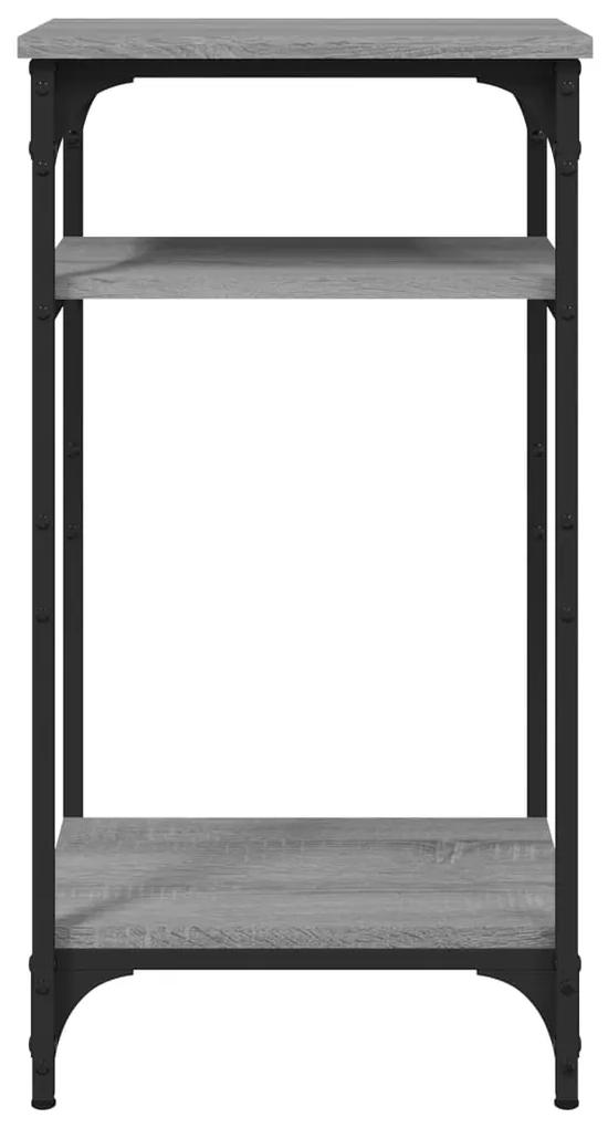 Mesa de apoio 40x30x75 cm derivados de madeira cinzento sonoma