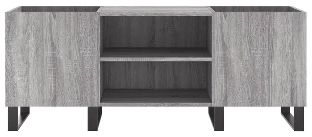 Armário p/ discos 121x38x48cm derivados madeira cinzento sonoma