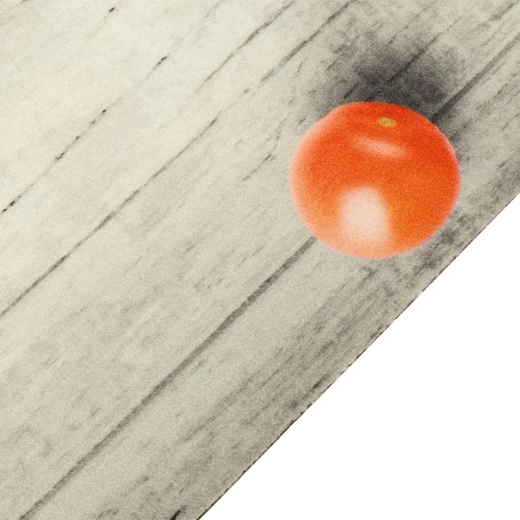 Tapete de cozinha lavável 45x150 cm veludo padrão tomates