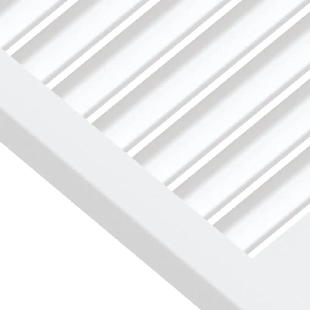 Porta de armário 61,5x49,4 cm design de persiana pinho maciço branco