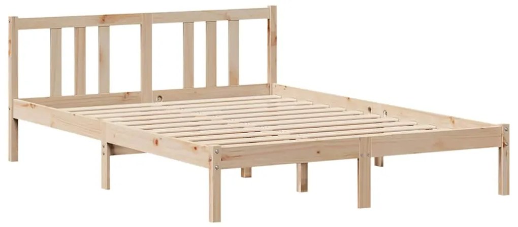 Cama com estante sem colchão 120x200 cm pinho maciço
