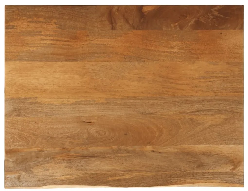 vidaXL Tampo de mesa c/ borda viva 110x80x2,5 cm mangueira maciça