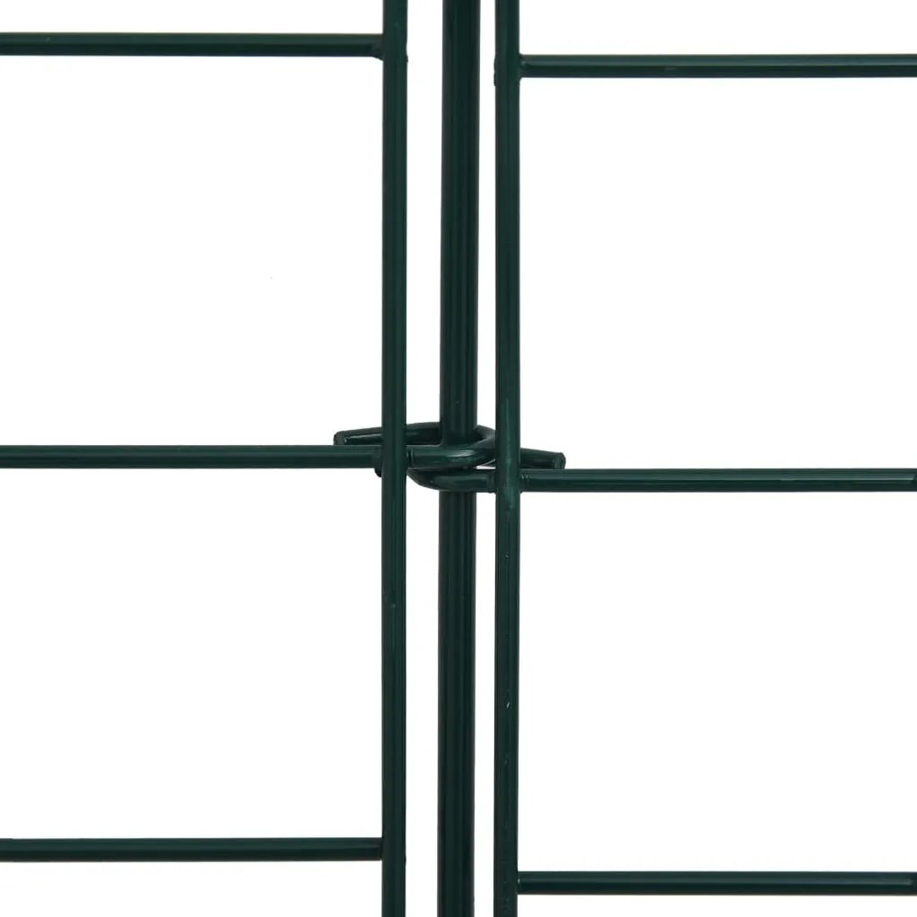 Conj. painéis de vedação arqueados p/ jardim 77,5x78,5 cm verde