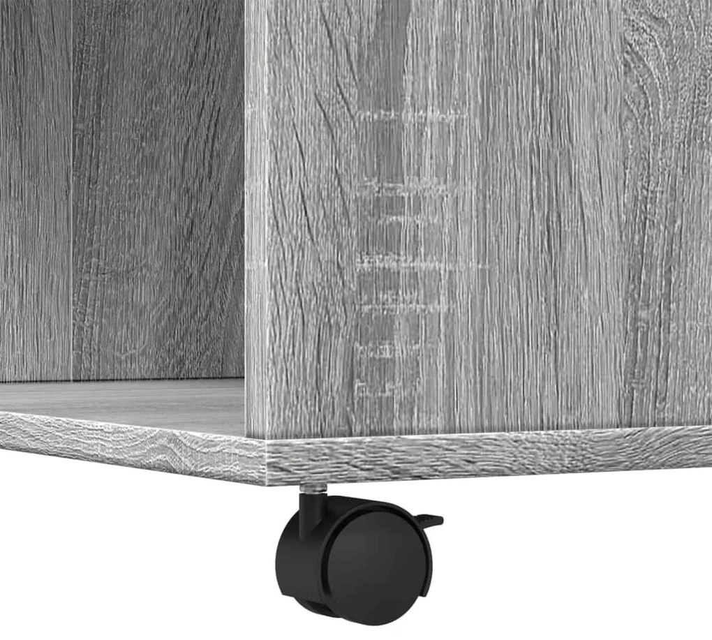 Mesa de centro 80x80x40 cm derivados de madeira cinzento sonoma