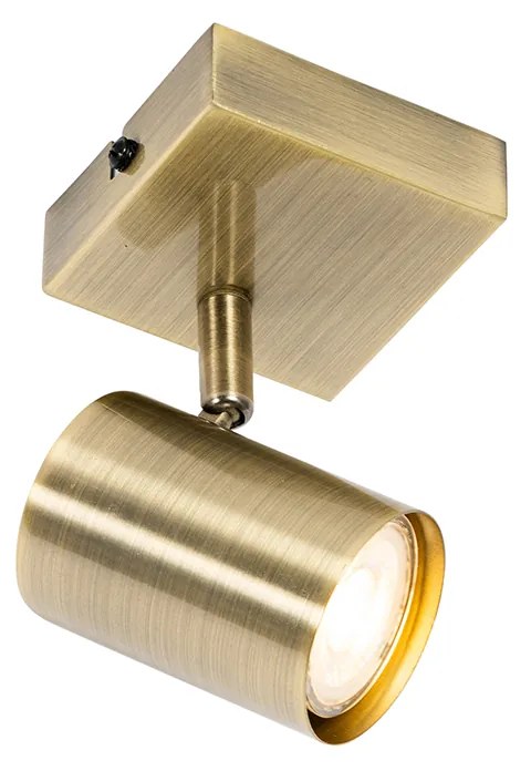 Foco moderno ajustável quadrado bronze - Jeana Moderno