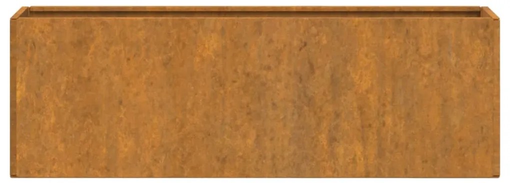 Vasos/floreiras de parede 2 pcs aço corten cor enferrujado