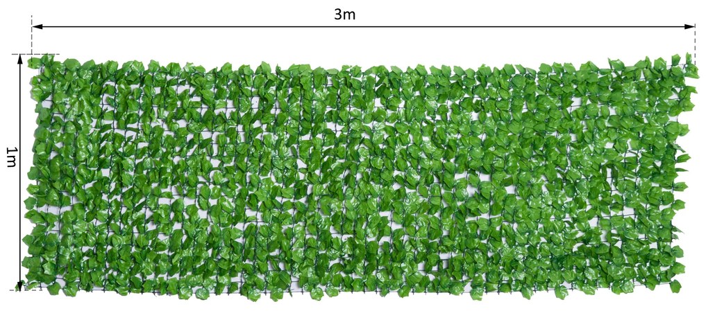 Cobertura Artificial em Rolo de 3x1m para Cerca Varanda Planta decorativa