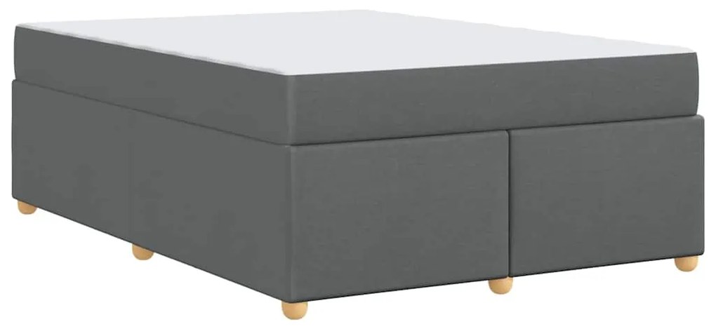 Estrutura de cama com colchão Cinzento escuro 160 x 200 cm