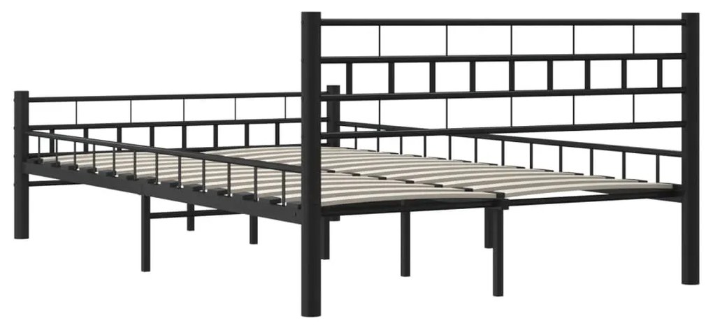 Estrutura de cama 120x200 cm aço preto