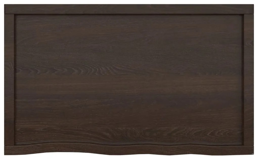 Bancada p/ WC 100x60x(2-4)cm madeira tratada maciça castanho