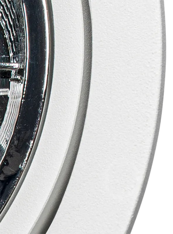 LED Foco embutido redondo inteligente branco ajustável Incl. Wifi GU10 111m - Chuck 111
