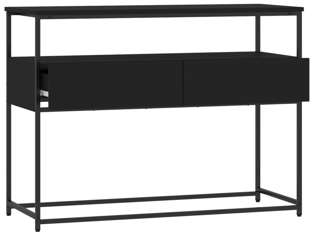 Mesa consola 100x40x75 cm derivados de madeira preto