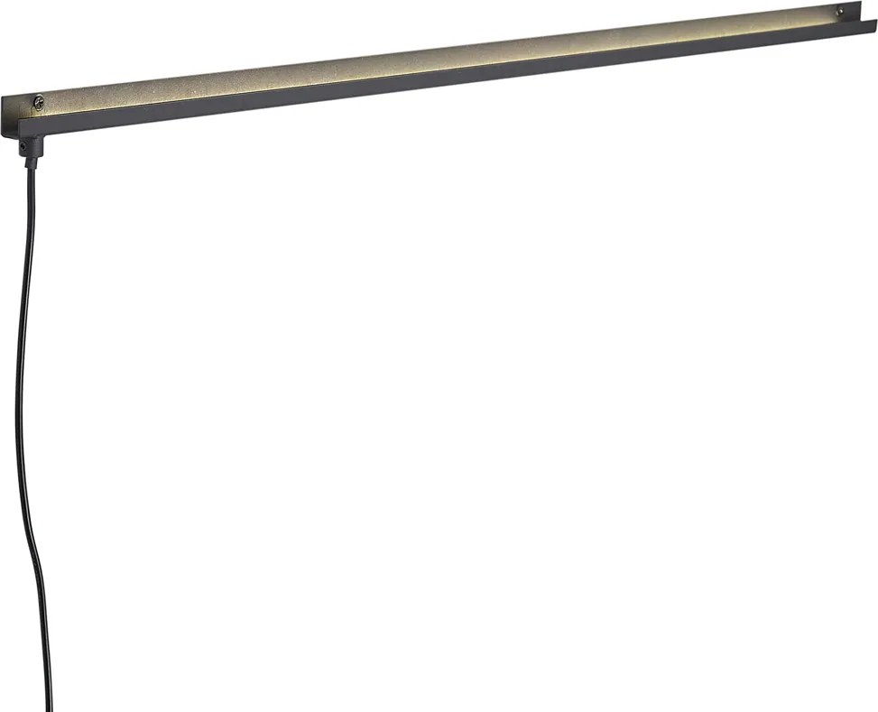 Candeeiro de parede moderno preto Incl. LED - Letterbox