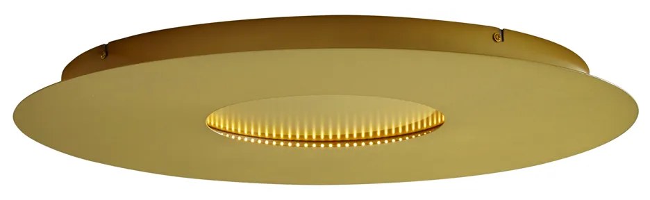 Plafond moderno dourado 60cm incl. LED regulável em 3 níveis - Morning