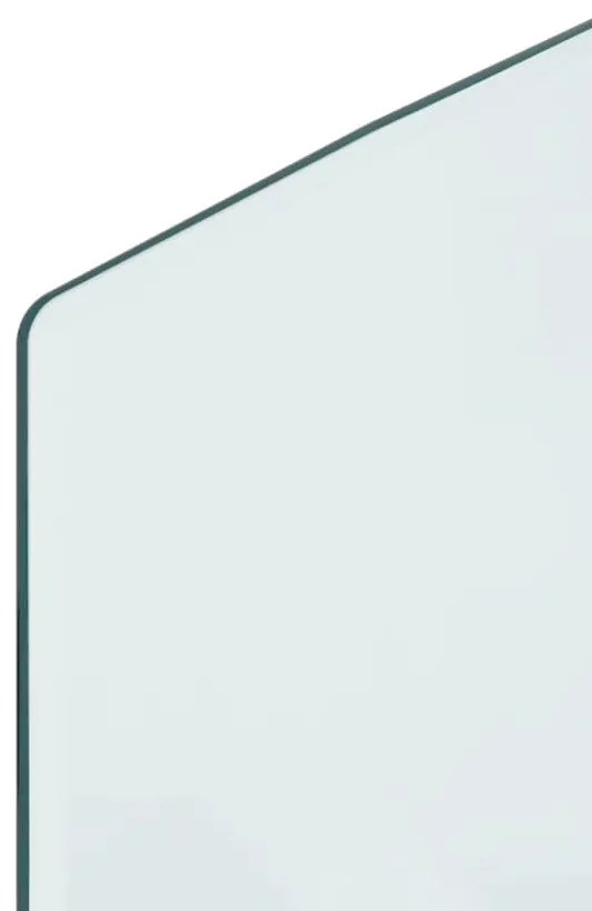 Placa de vidro para lareira 120x50 cm