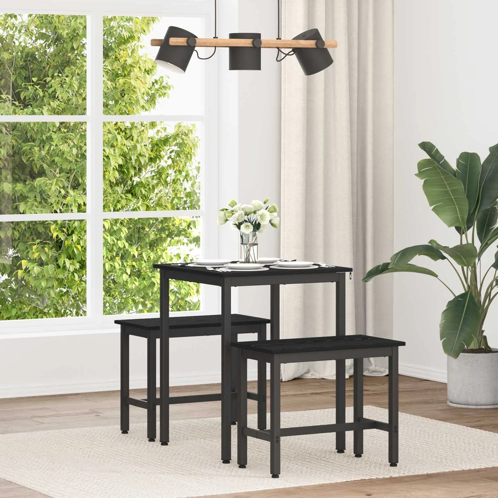 vidaXL Mesas de jantar METAL