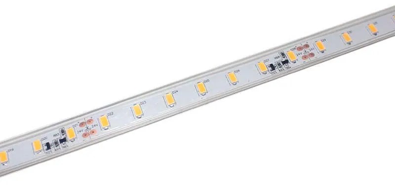 Fita de LED de cor única SMD5630, DC24V DC, 5m (70 Led/m) - Sensor de temperatura, 75W, IP65, Branco Frio
